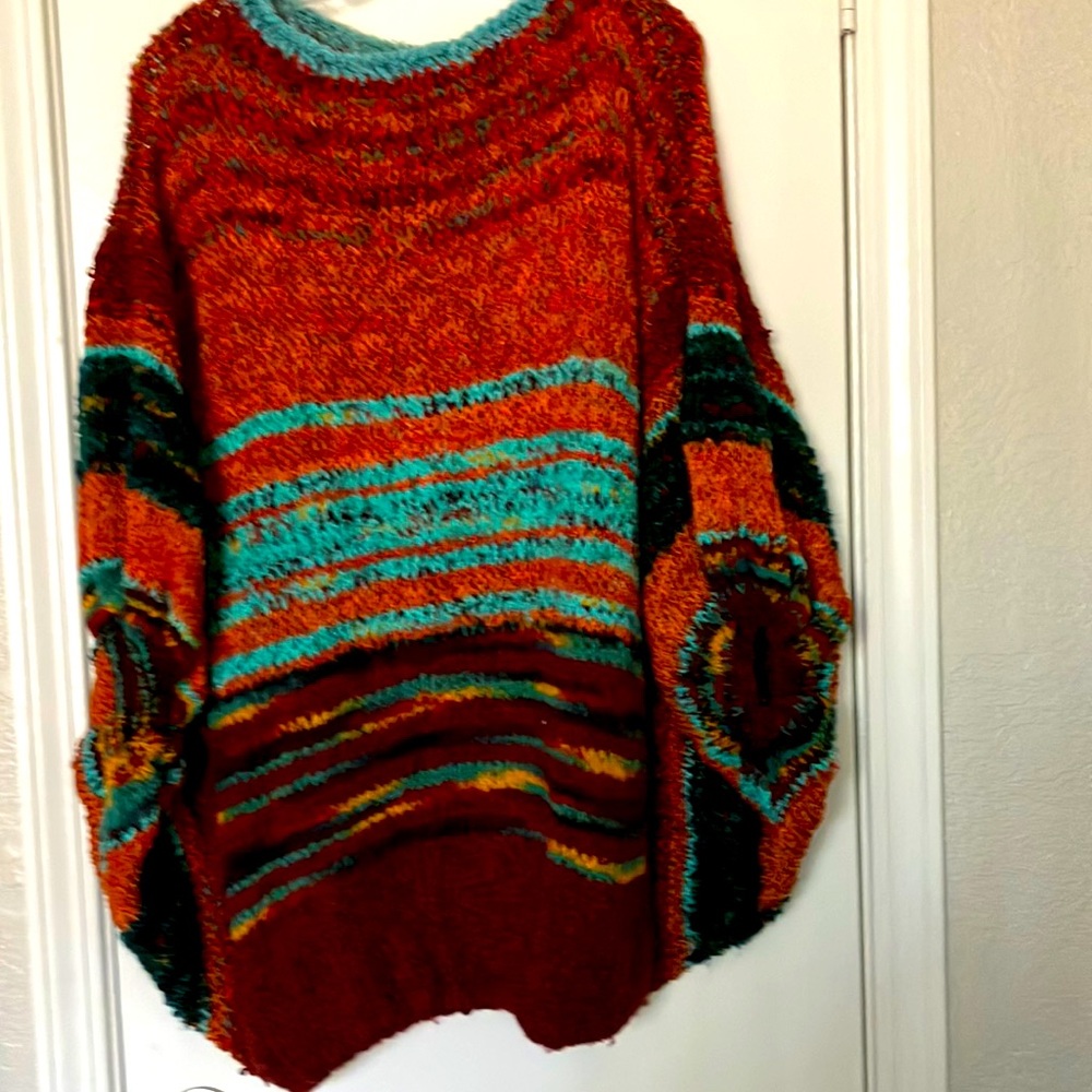 Custom Bubble Sweater. Multicolor Fall Colors. So fun to wear.